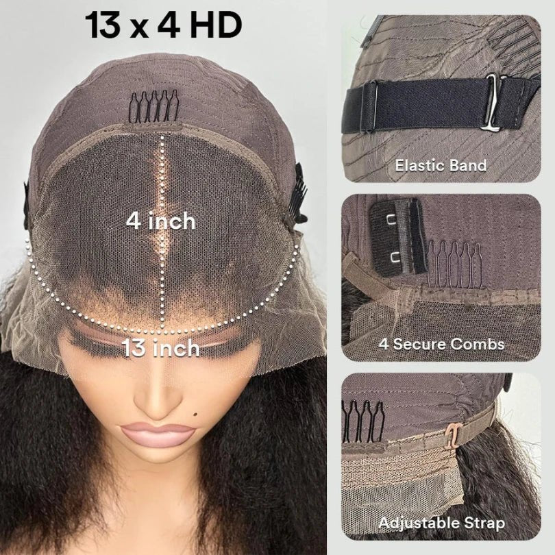 Long Kinky Straight Wigs for Any Occasion